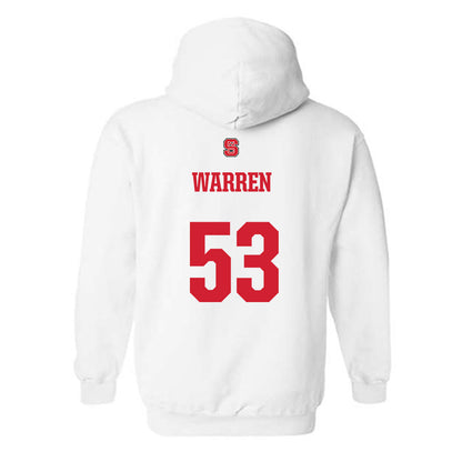 NC State - NCAA Football : Joshua Warren - Generic Shersey Hooded Sweatshirt-1