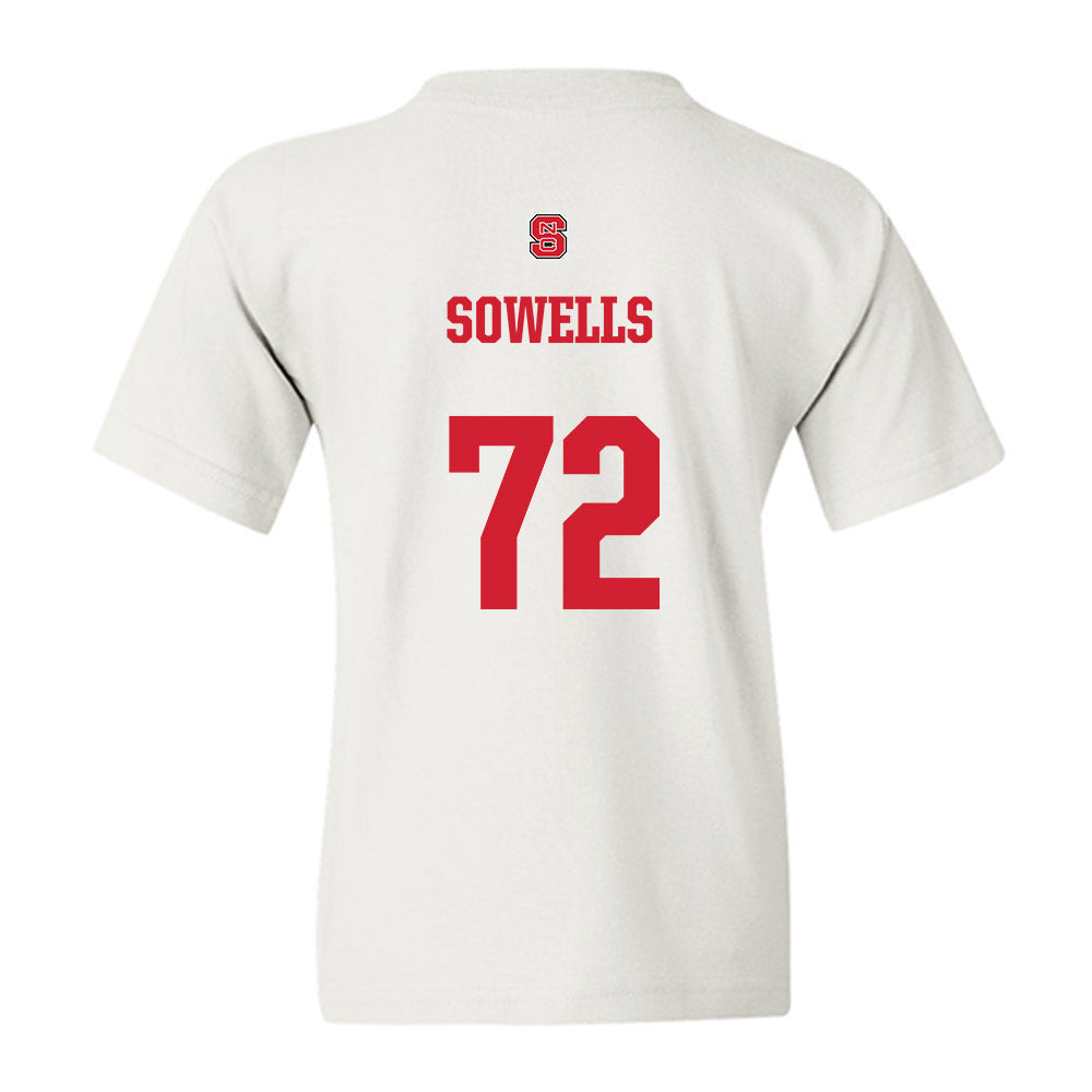 NC State - NCAA Football : Spike Sowells - Generic Shersey Youth T-Shirt-1
