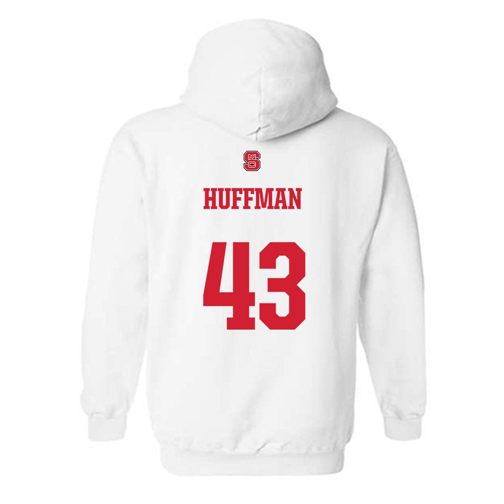 NC State - NCAA Football : Nathan Huffman - Generic Shersey Hooded Sweatshirt-1