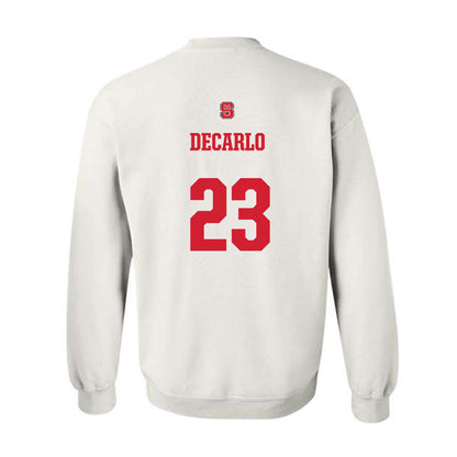 NC State - NCAA Baseball : Vincent DeCarlo - Generic Shersey Crewneck Sweatshirt-1
