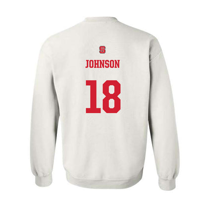 NC State - NCAA Softball : Sarah Johnson - Generic Shersey Crewneck Sweatshirt-1