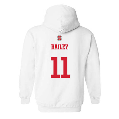 NC State - NCAA Football : CJ Bailey - Generic Shersey Hooded Sweatshirt-1