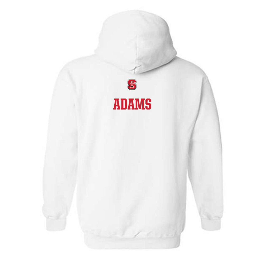 NC State - NCAA Men's Track & Field : Tyson Adams - Generic Shersey Hooded Sweatshirt-1