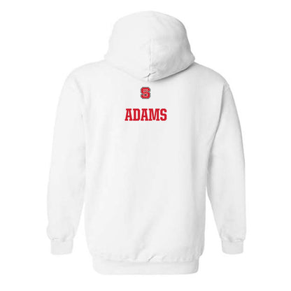 NC State - NCAA Men's Track & Field : Tyson Adams - Generic Shersey Hooded Sweatshirt-1