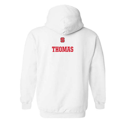 NC State - NCAA Women's Gymnastics : Syniya Thomas - Generic Shersey Hooded Sweatshirt-1