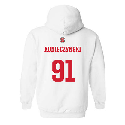 NC State - NCAA Football : Nick Konieczynski - Generic Shersey Hooded Sweatshirt