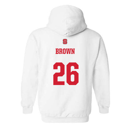 NC State - NCAA Football : Asaad Brown - Generic Shersey Hooded Sweatshirt
