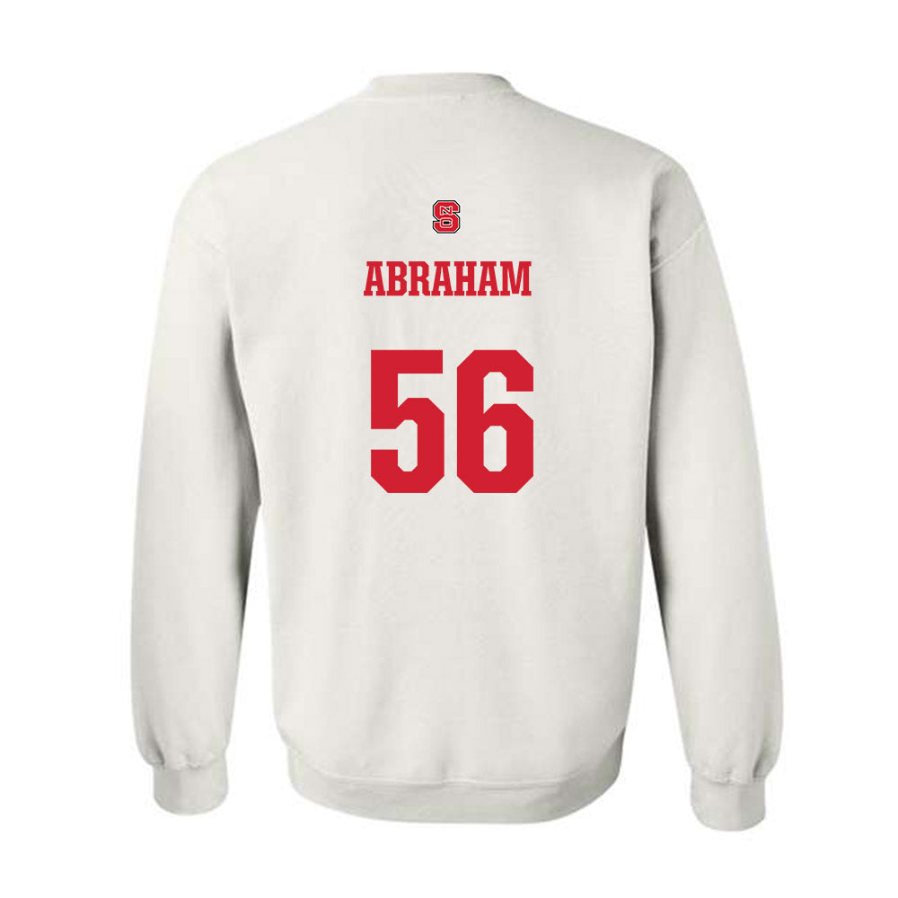 NC State - NCAA Football : Omarian Abraham - Generic Shersey Crewneck Sweatshirt-1
