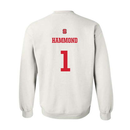 NC State - NCAA Men's Basketball : Christian Hammond - Generic Shersey Crewneck Sweatshirt-1
