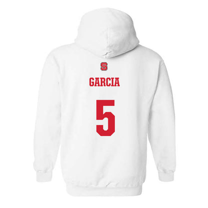 NC State - NCAA Football : Michelle Garcia - Generic Shersey Hooded Sweatshirt-1