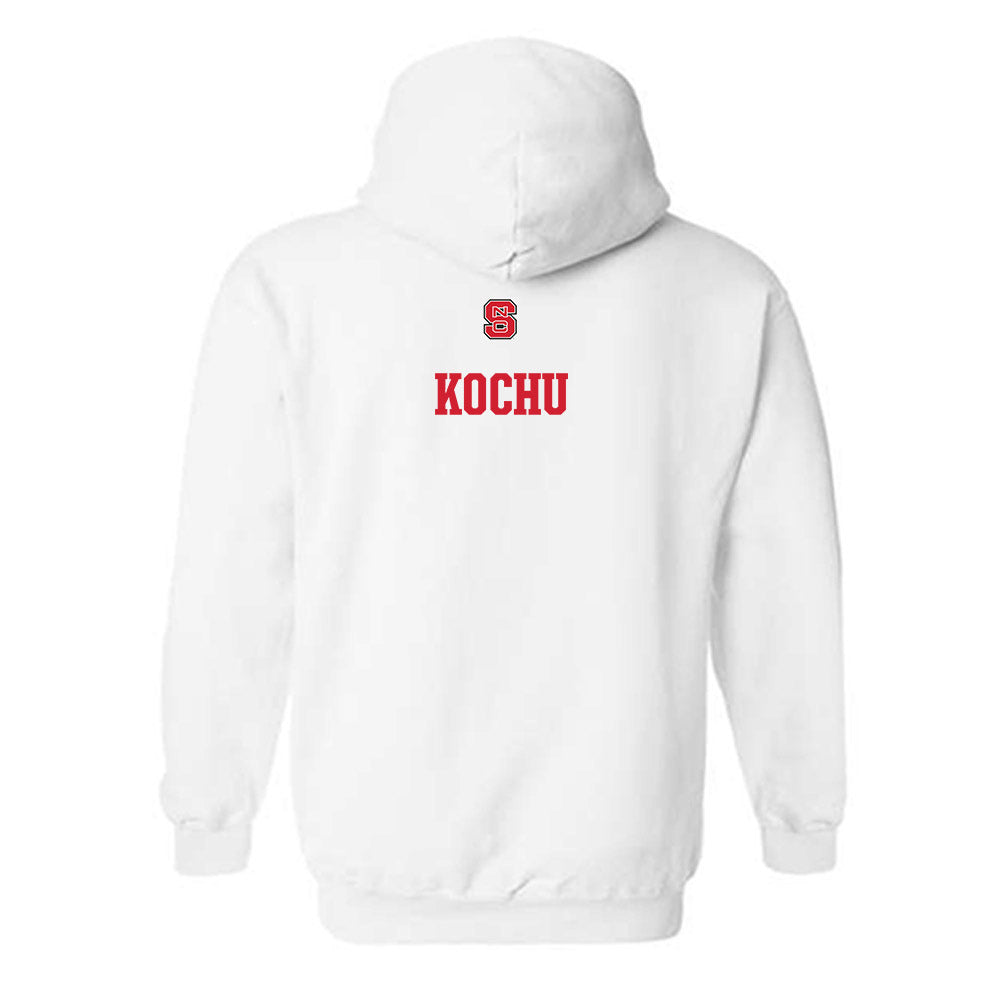 NC State - NCAA Men's Swimming & Diving : Anton Kochu - Generic Shersey Hooded Sweatshirt-1