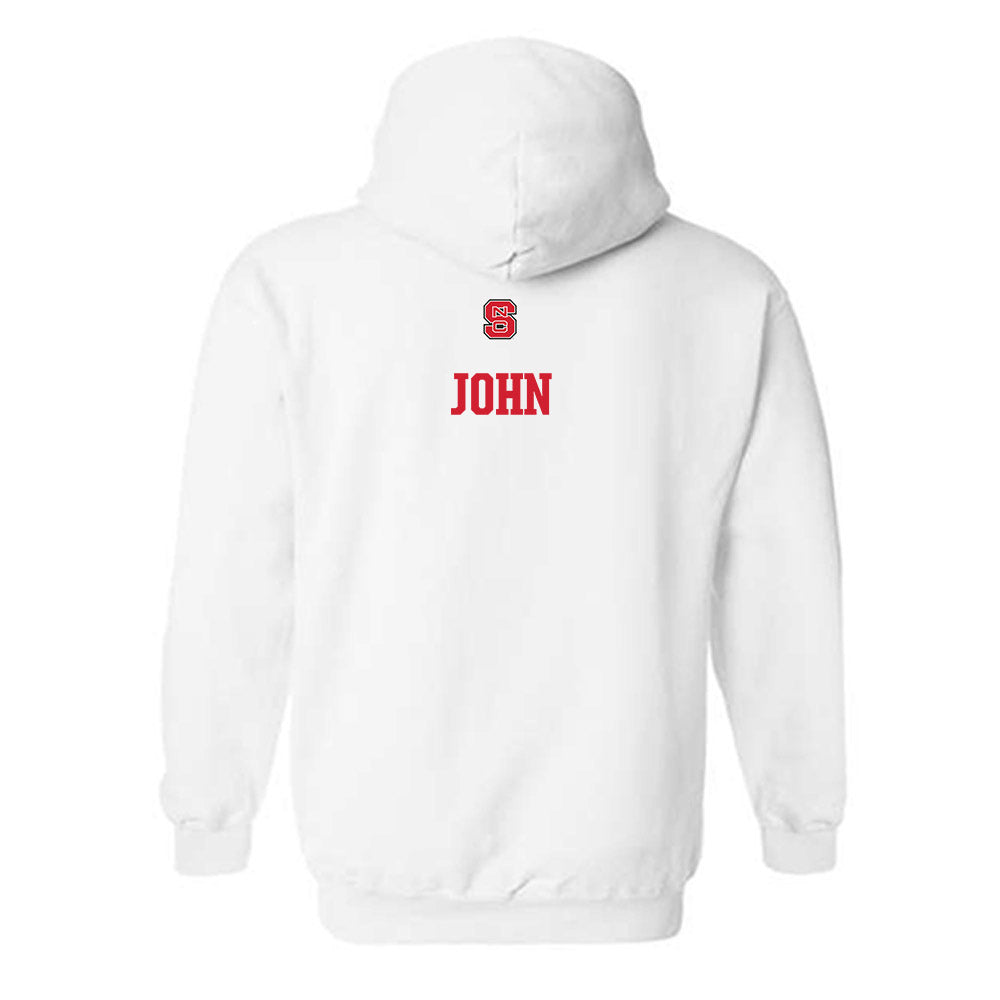 NC State - NCAA Men's Track & Field : Ryan John - Generic Shersey Hooded Sweatshirt-1
