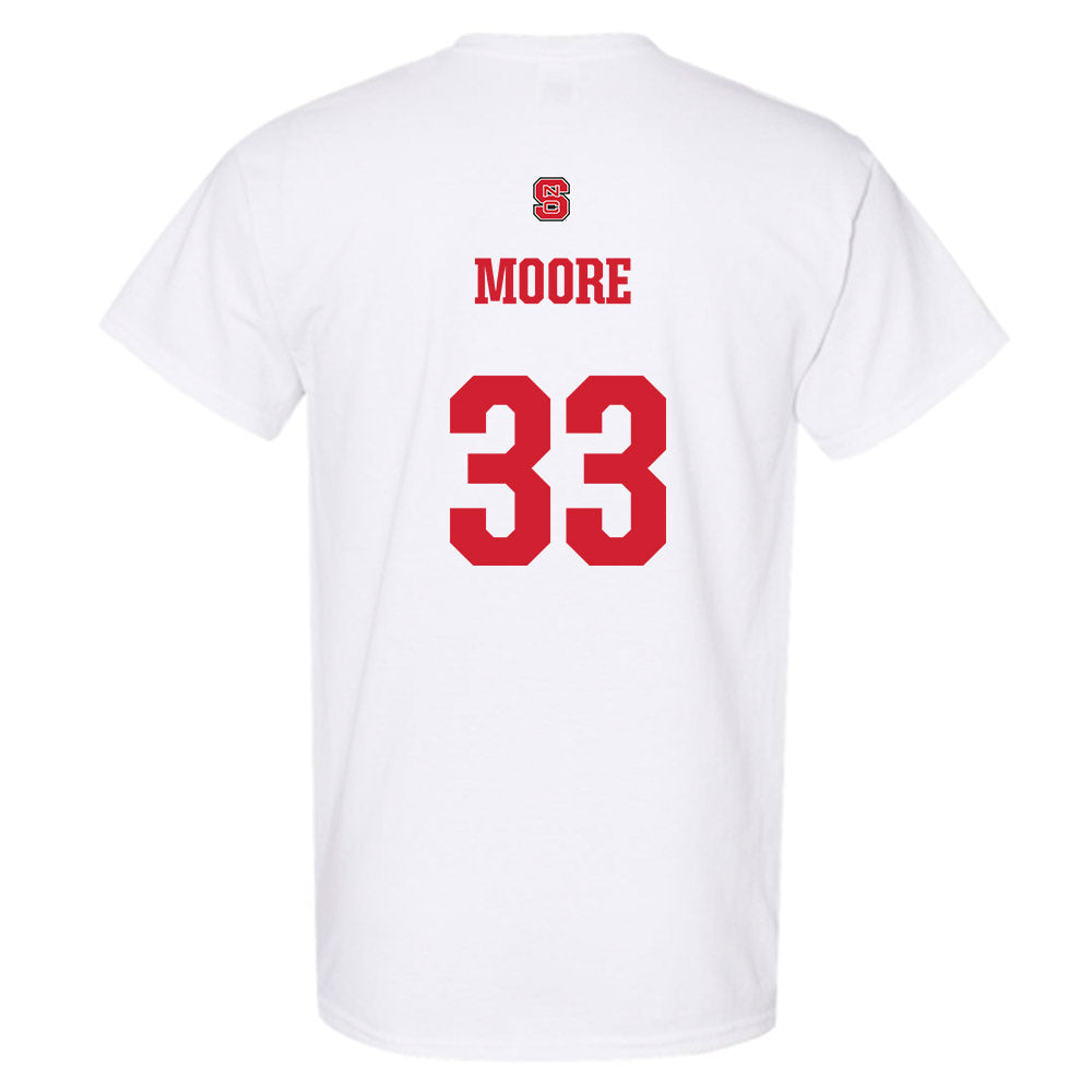 NC State - NCAA Football : Zykir Moore - Generic Shersey T-Shirt-1