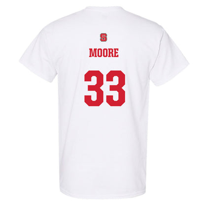 NC State - NCAA Football : Zykir Moore - Generic Shersey T-Shirt-1