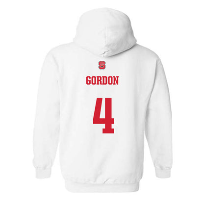 NC State - NCAA Men's Soccer : Joshua Gordon - Generic Shersey Hooded Sweatshirt-1