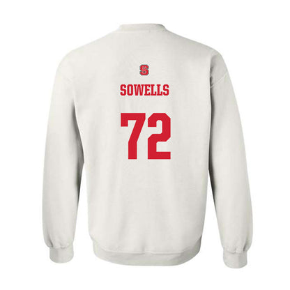 NC State - NCAA Football : Spike Sowells - Generic Shersey Crewneck Sweatshirt-1