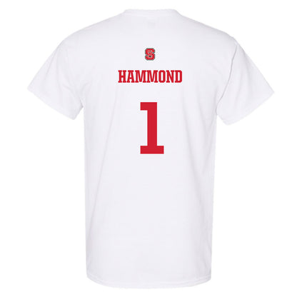 NC State - NCAA Men's Basketball : Christian Hammond - Generic Shersey T-Shirt-1