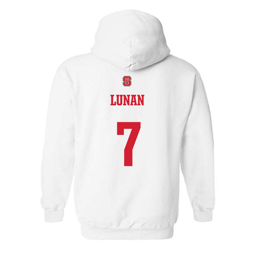 NC State - NCAA Women's Basketball : Kyshe Lunan - Generic Shersey Hooded Sweatshirt-1