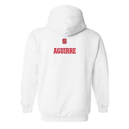 NC State - NCAA Football : Markel Aguirre - Generic Shersey Hooded Sweatshirt-1