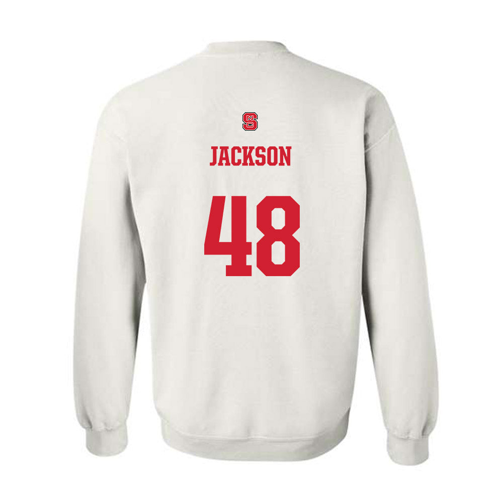 NC State - NCAA Football : Hunter Jackson - Generic Shersey Crewneck Sweatshirt-1