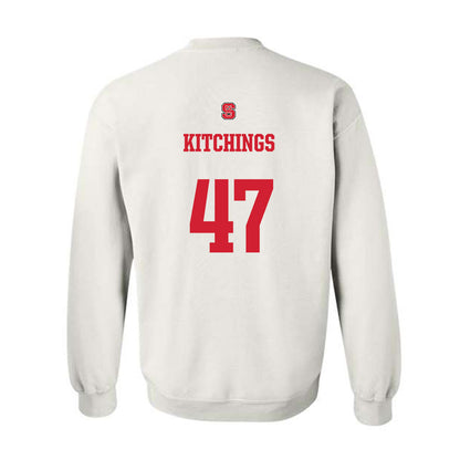 NC State - NCAA Baseball : Aiden Kitchings - Generic Shersey Crewneck Sweatshirt-1