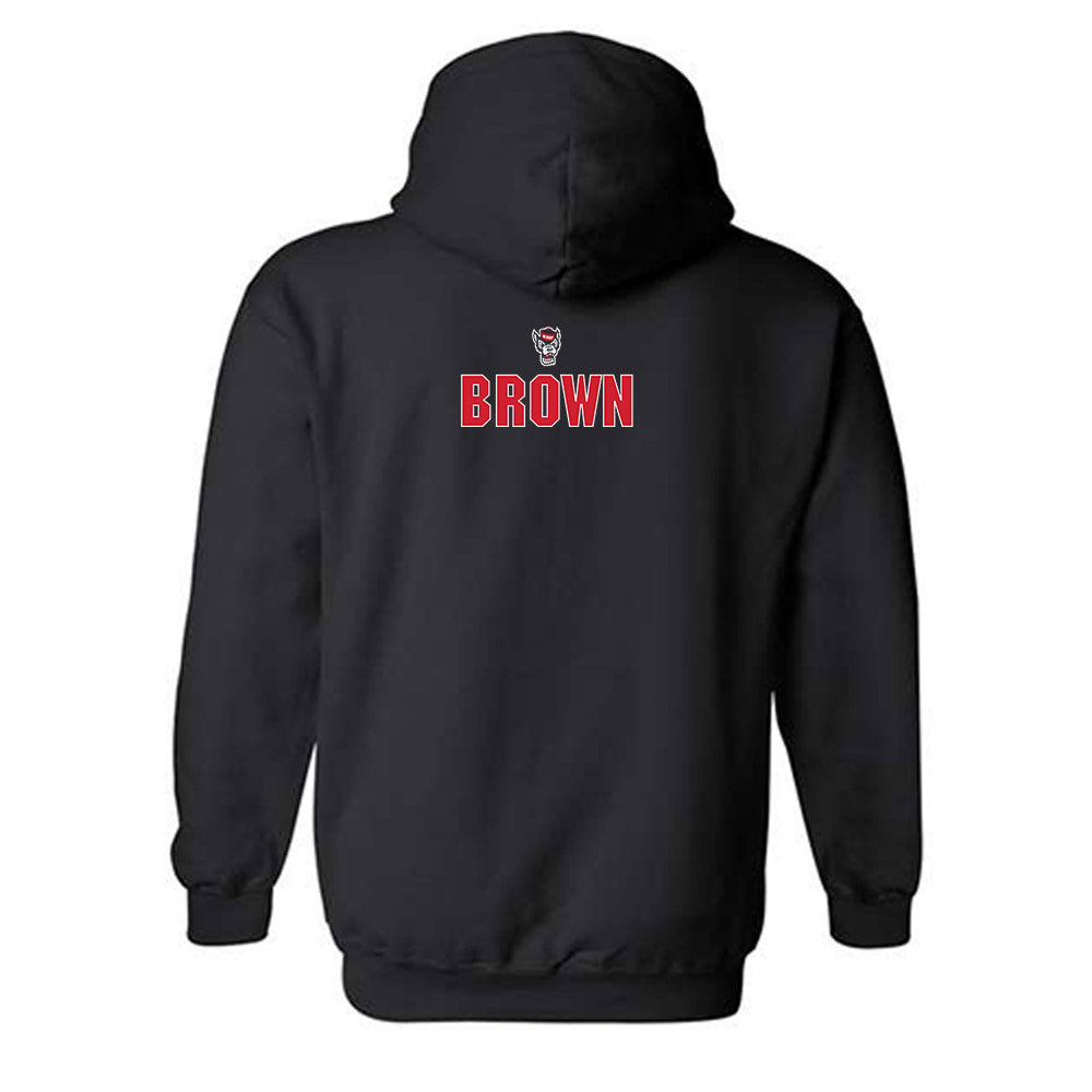 NC State - NCAA Football : Stephen Brown - Sports Shersey Hooded Sweatshirt-1