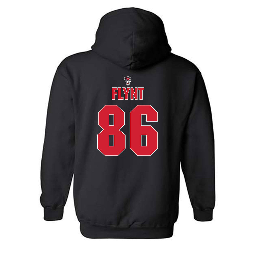 NC State - NCAA Football : Ian Flynt - Sports Shersey Hooded Sweatshirt-1