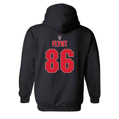 NC State - NCAA Football : Ian Flynt - Sports Shersey Hooded Sweatshirt-1