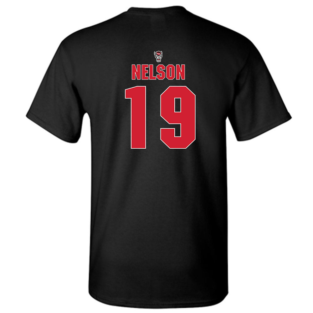 NC State - NCAA Football : DaKaari Nelson - Sports Shersey T-Shirt-1