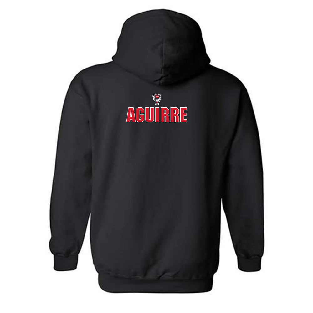 NC State - NCAA Football : Markel Aguirre - Sports Shersey Hooded Sweatshirt-1
