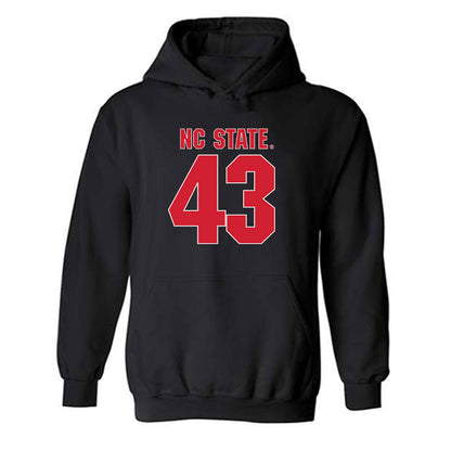 NC State - NCAA Football : AJ Prim - Sports Shersey Hooded Sweatshirt-0