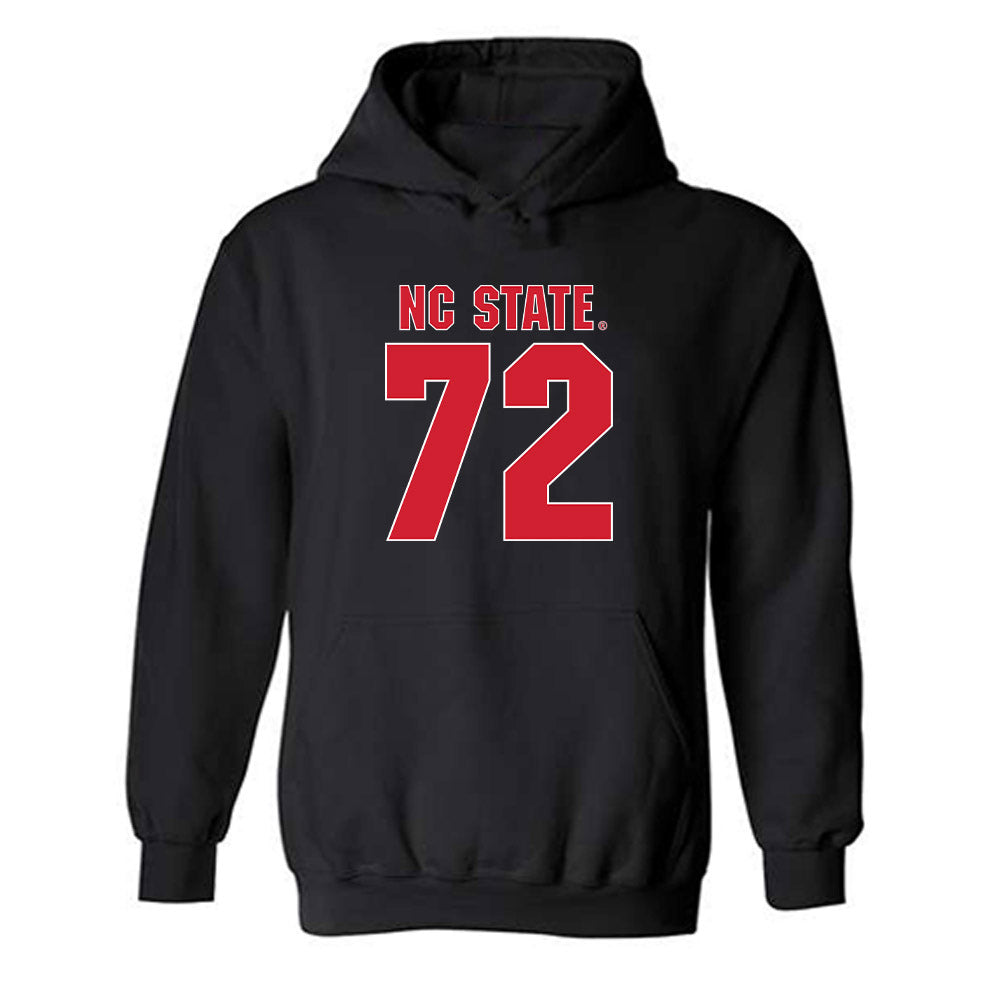 NC State - NCAA Football : Spike Sowells - Sports Shersey Hooded Sweatshirt-0