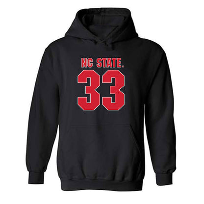 NC State - NCAA Football : Zykir Moore - Sports Shersey Hooded Sweatshirt-0