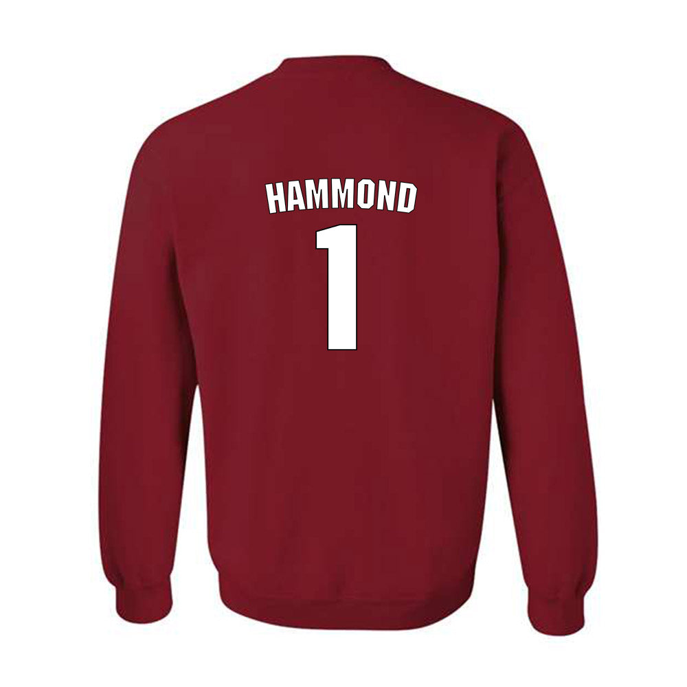 NC State - NCAA Men's Basketball : Christian Hammond - Classic Shersey Crewneck Sweatshirt-1