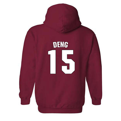 NC State - NCAA Men's Basketball : Jerry Deng - Classic Shersey Hooded Sweatshirt-1