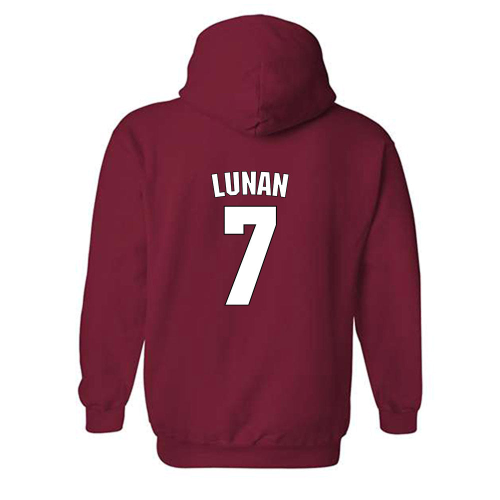 NC State - NCAA Women's Basketball : Kyshe Lunan - Classic Shersey Hooded Sweatshirt-1
