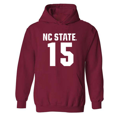 NC State - NCAA Men's Basketball : Jerry Deng - Classic Shersey Hooded Sweatshirt-0