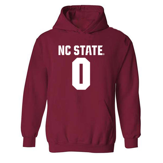 NC State - NCAA Men's Basketball : Preston Edmead - Classic Shersey Hooded Sweatshirt-0