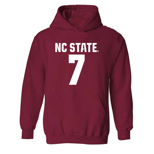 NC State - NCAA Women's Basketball : Kyshe Lunan - Classic Shersey Hooded Sweatshirt-0