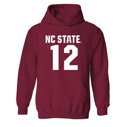 NC State - NCAA Men's Basketball : Scottie Ebube - Classic Shersey Hooded Sweatshirt-0