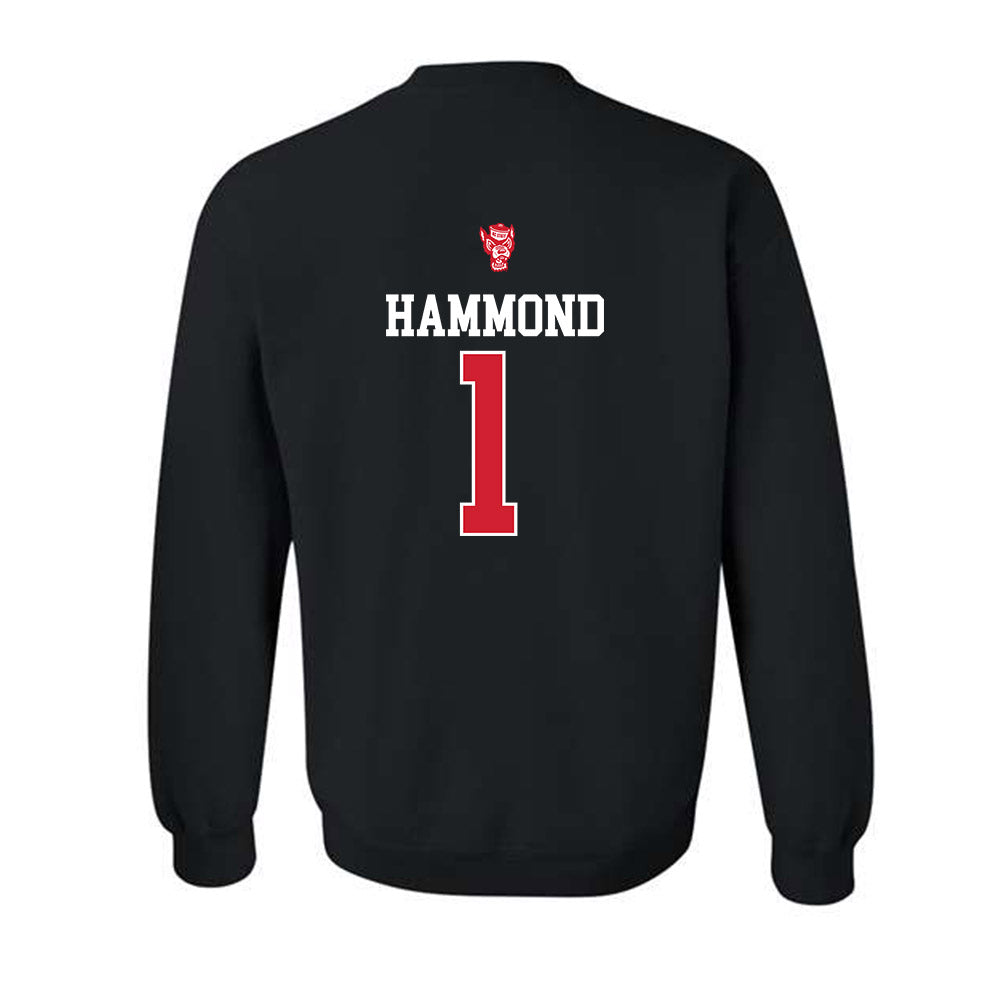 NC State - NCAA Men's Basketball : Christian Hammond - Classic Shersey Crewneck Sweatshirt-1
