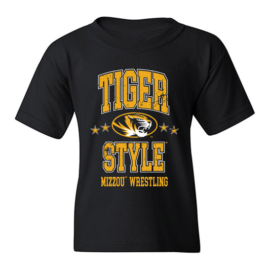 Missouri - NCAA Wrestling : Zion Borge - Classic Shersey Youth T-Shirt-0