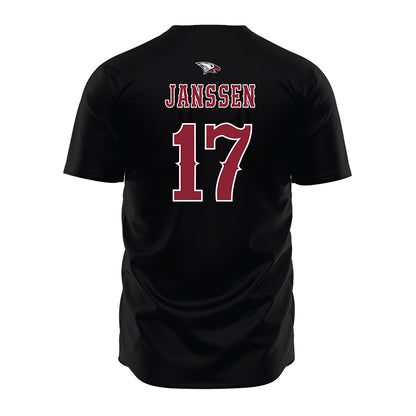 NCCU - NCAA Softball : Madeline Janssen - Black Jersey-1