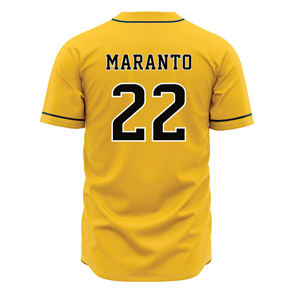 Southern Miss - NCAA Baseball : Braden Maranto - Gold Jersey-1