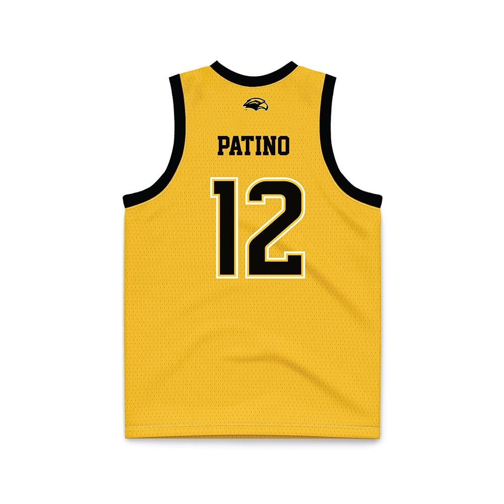 Southern Miss - NCAA Men's Basketball : Felipe Patino - Gold Basketball Jersey-1