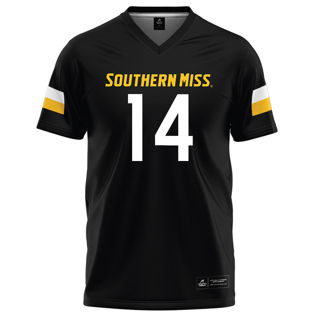 Southern Miss - NCAA Football : Jordan Pride - Black Football Jersey-0