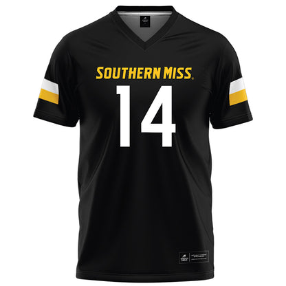 Southern Miss - NCAA Football : Jordan Pride - Black Football Jersey-0