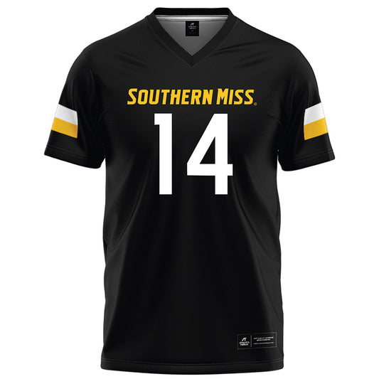 Southern Miss - NCAA Football : Jordan Pride - Black Football Jersey-0