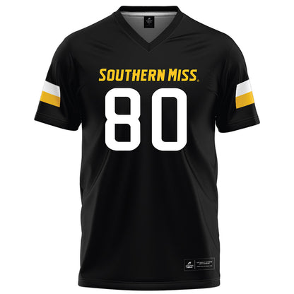 Southern Miss - NCAA Football : David Aboya - Black Football Jersey-0
