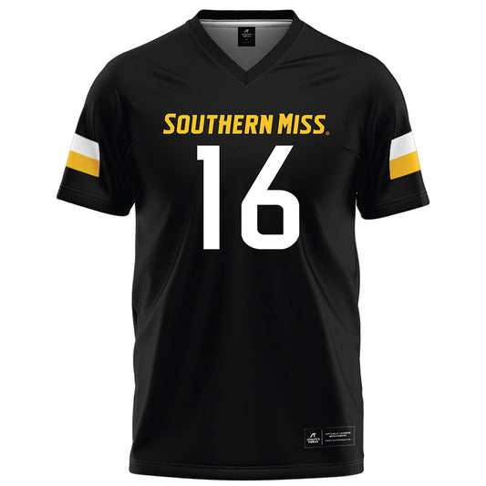 Southern Miss - NCAA Football : Jameer Lewis - Black Football Jersey-0